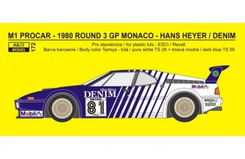 Decal - BMW M1 Procar - 1980 "Denim"